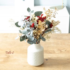 Bouquet de fleurs séchées noël s