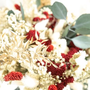 Bouquet de fleurs séchées noël s