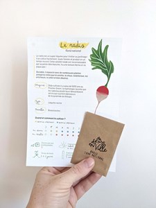 Sachet de graines - radis rond