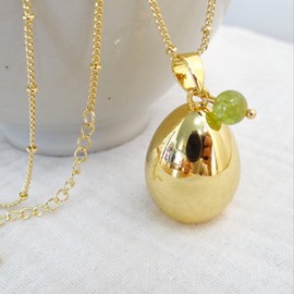 Bola grossesse goutte or, août péridot