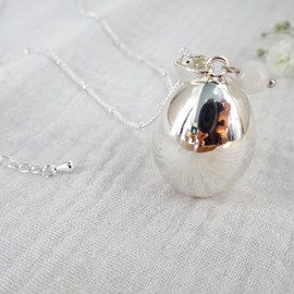 Bola goutte argent, juin pierre de lune