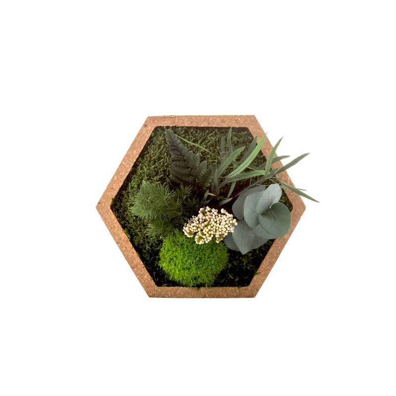 Stab nature hexagonal s 16 x 16 cm