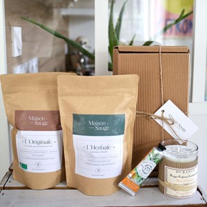 Coffret infusions x bougie x crème main