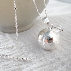 Bola argent, avril cristal de roche