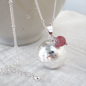 Bola brossé argent, octobre tourmaline