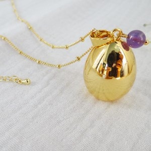 Bola goutte or, février améthyste