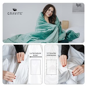Housse de couverture gravité 135x200 cm