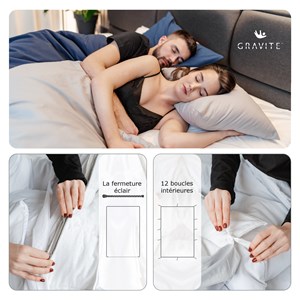 Housse de couverture gravité 150x220 cm