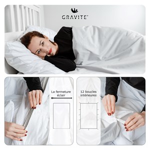 Housse de couverture gravité 150x220 cm