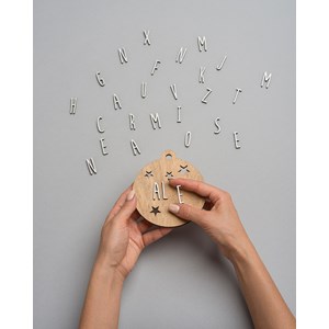 Boule de noël personnalisable bois