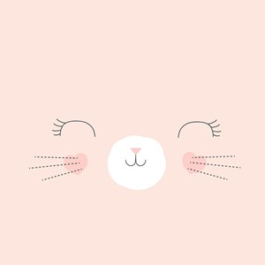 Housse de couette enfant 140x200 chat +