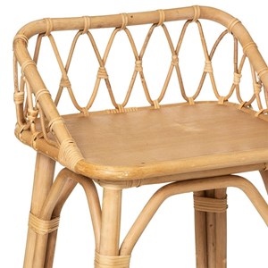 Table de chevet rotin