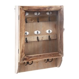 Boîte à clés rétro en bois