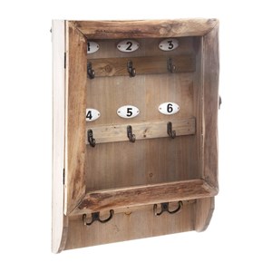 Boîte à clés rétro en bois