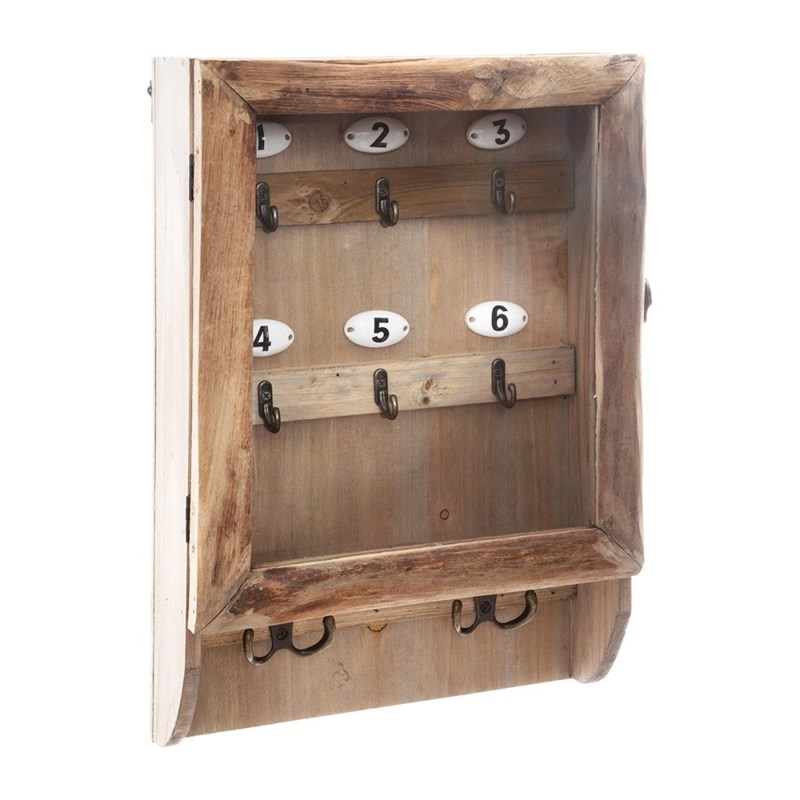 Boîte à clés rétro en bois