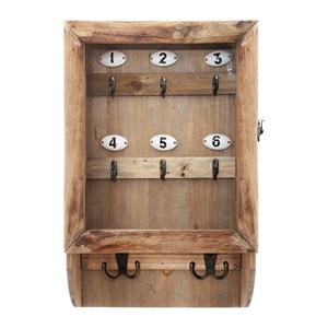 Boîte à clés rétro en bois