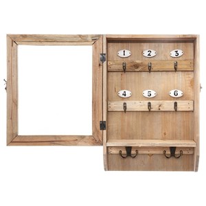 Boîte à clés rétro en bois