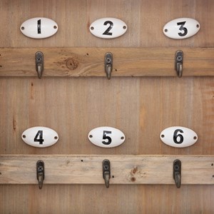 Boîte à clés rétro en bois
