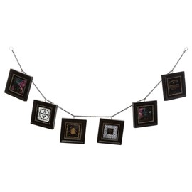 Guirlande 6 photos flower noir