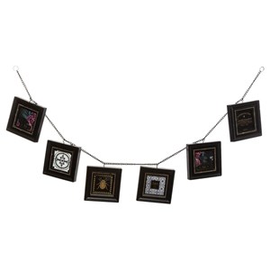 Guirlande 6 photos flower noir