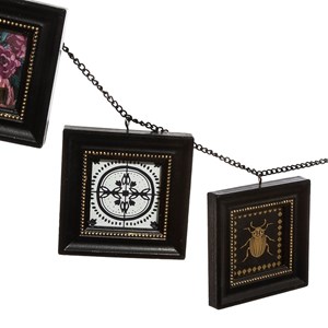 Guirlande 6 photos flower noir