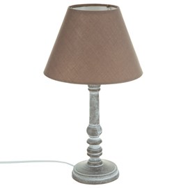 Lampe à poser leo taupe