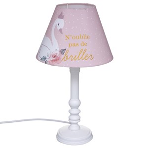 Lampe à poser princesse pied bois