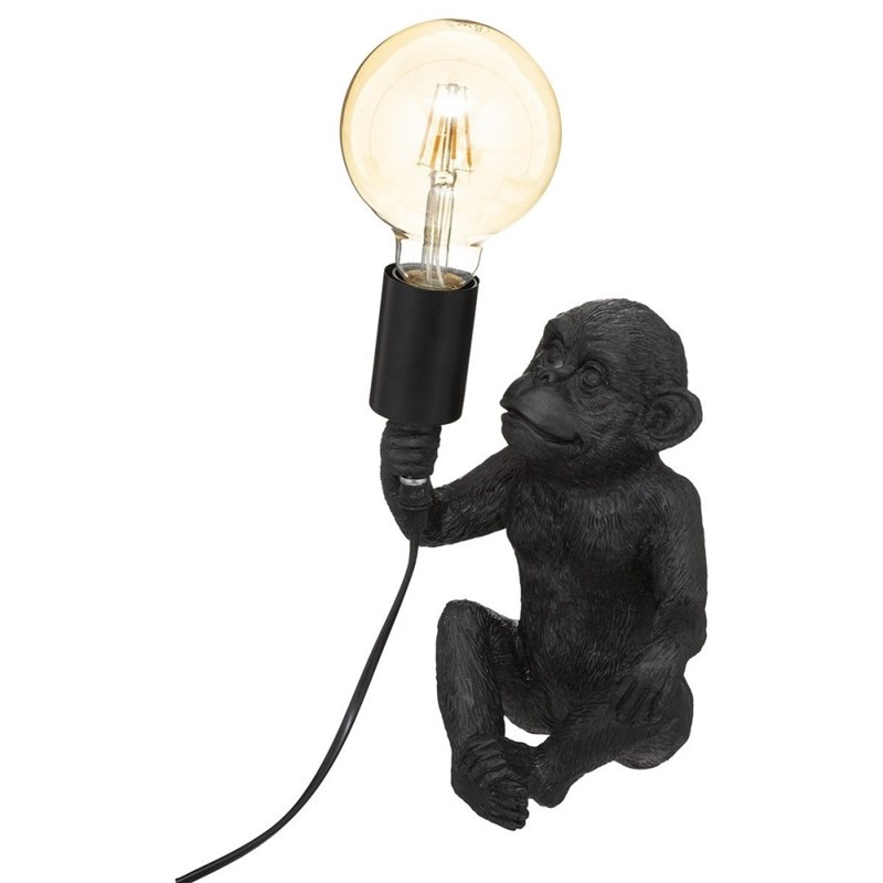 Atmosphera, créateur d’intérieur - Lampe singe noir h24.5