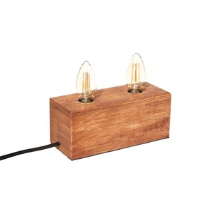 Lampe socle e14 afra naturel