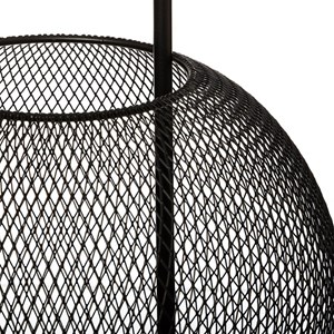 Lanterne résille boule d23,5 noir