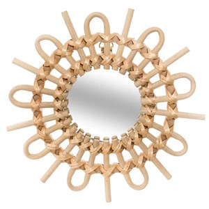 Lot de 3 miroirs rotin soleil d28