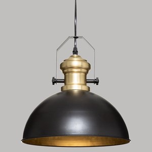 Suspension métal flower noir d30,5