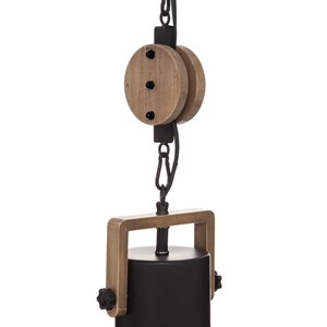 Suspension métal silas noir d23
