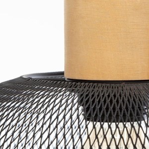 Suspension métal et bois sam noir d30