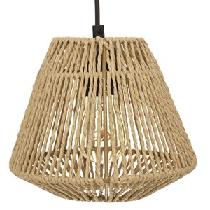 Suspension corde 3 lampes jily naturel d