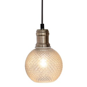 Suspension en verre 3 lampes kat
