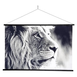 Tableau toile lion 73x110 cm