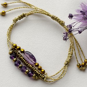 Bracelet ozalée améthyste
