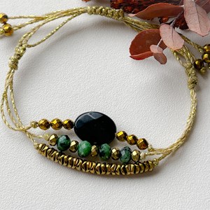 Bracelet ozalée onyx