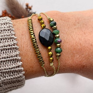 Bracelet ozalée onyx