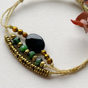 Bracelet ozalée onyx