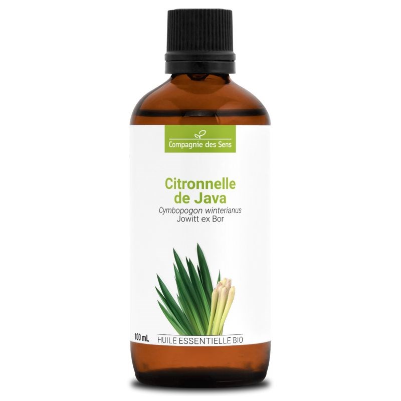 Citronnelle de java - huile essentielle bio - 100ml garantie chromacert® - chémo