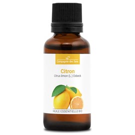 Citron (citrus limon) - huile essentielle bio - 30ml garantie chromacert® - chém
