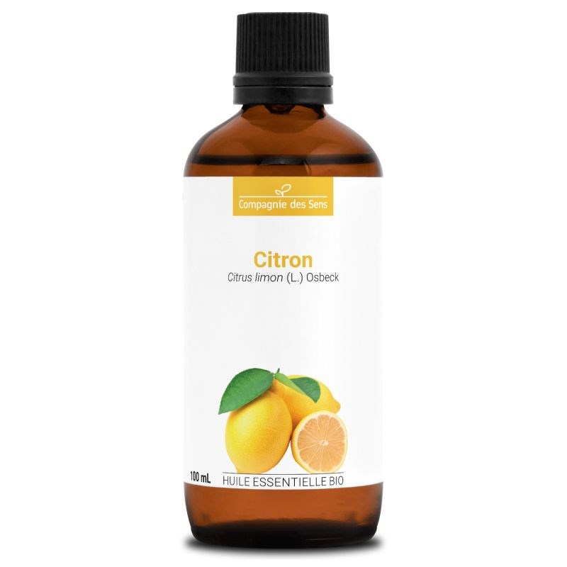 Citron (citrus limon) - huile essentielle bio - 100ml garantie chromacert® - ché