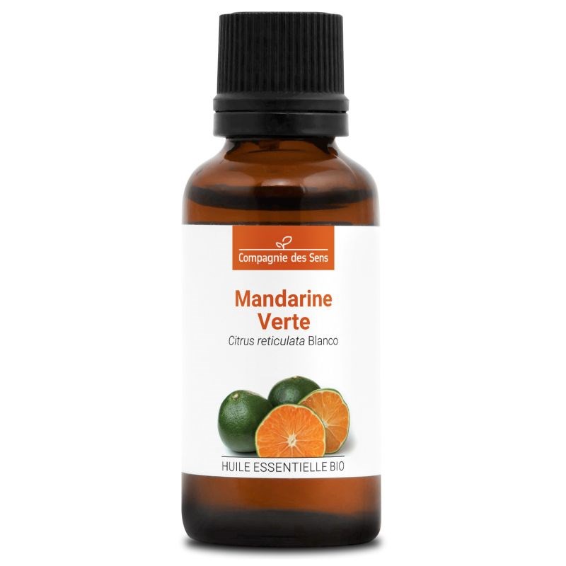 Mandarine verte - huile essentielle bio - 30ml garantie chromacert® - chémotypée