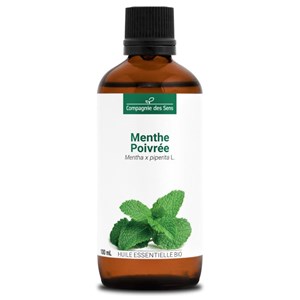 Menthe poivrée (mentha piperita)  - huile essentielle bio - 100ml garantie chrom