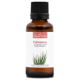 Palmarosa (cymbopogon martini) - huile essentielle bio - 30ml garantie chromacer