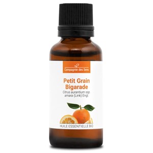 Petit grain bigarade - huile essentielle bio - 30ml garantie chromacert® - chémo