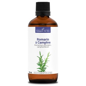 Romarin à camphre - huile essentielle bio - 100ml garantie chromacert® - chémoty