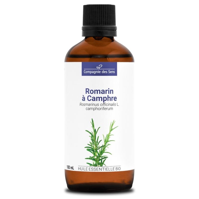 Romarin à camphre - huile essentielle bio - 100ml garantie chromacert® - chémoty